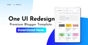 One UI Redesign Blogger Template 2